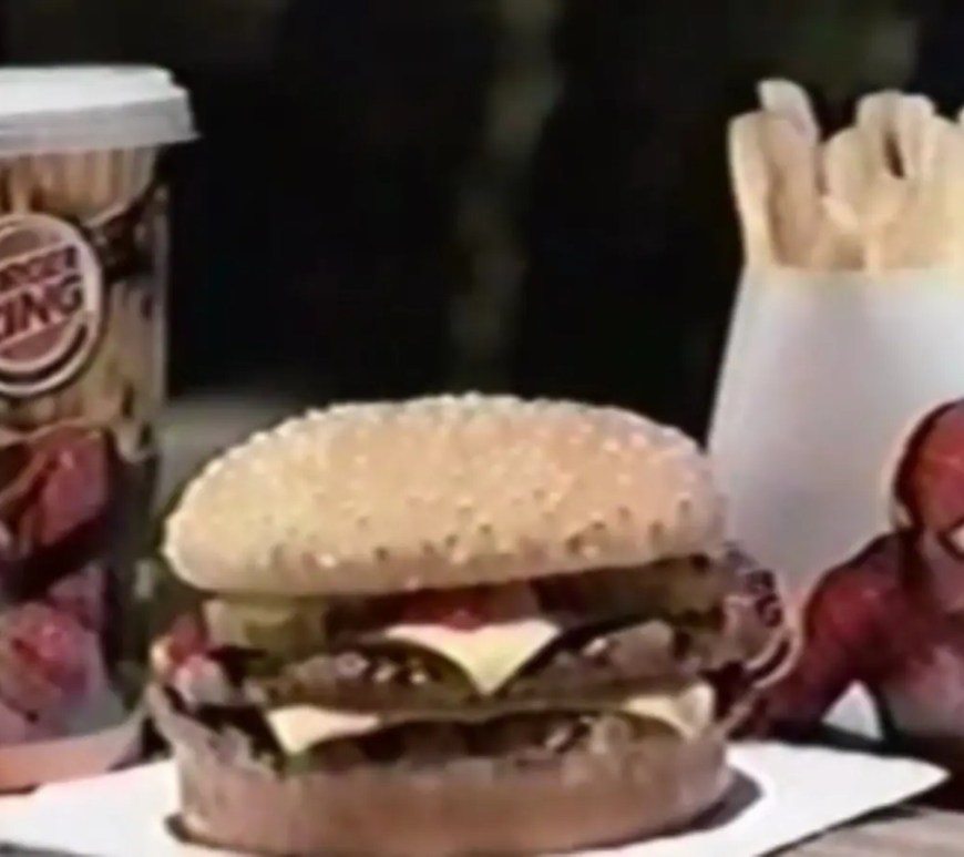 A still from Spider Man x Burger King (2004)