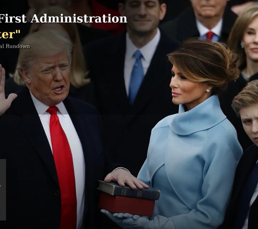 Trump’s First Administration was “Better”: Trump's first Swear in.