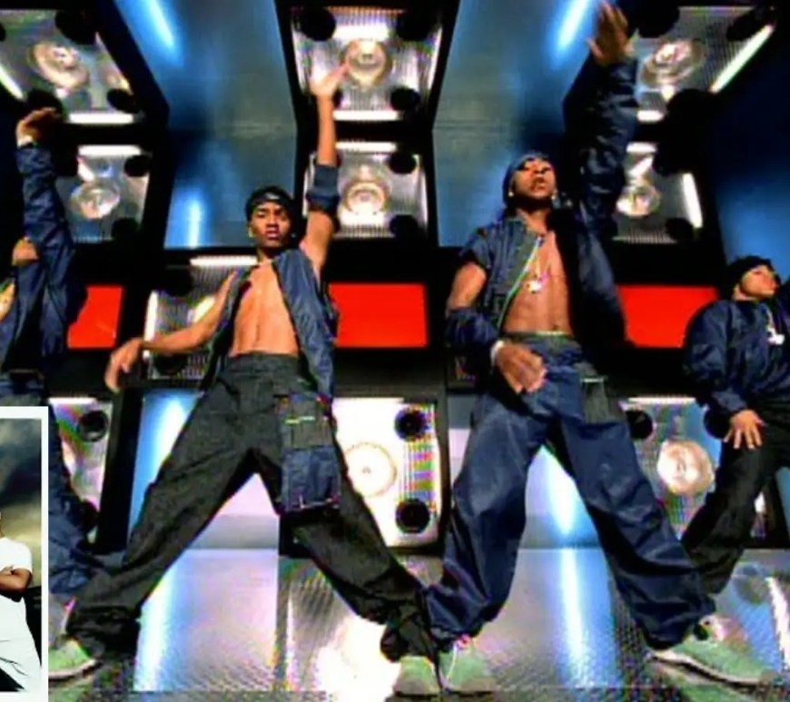 A still from B2K's 2001 music video Uh Huh"
