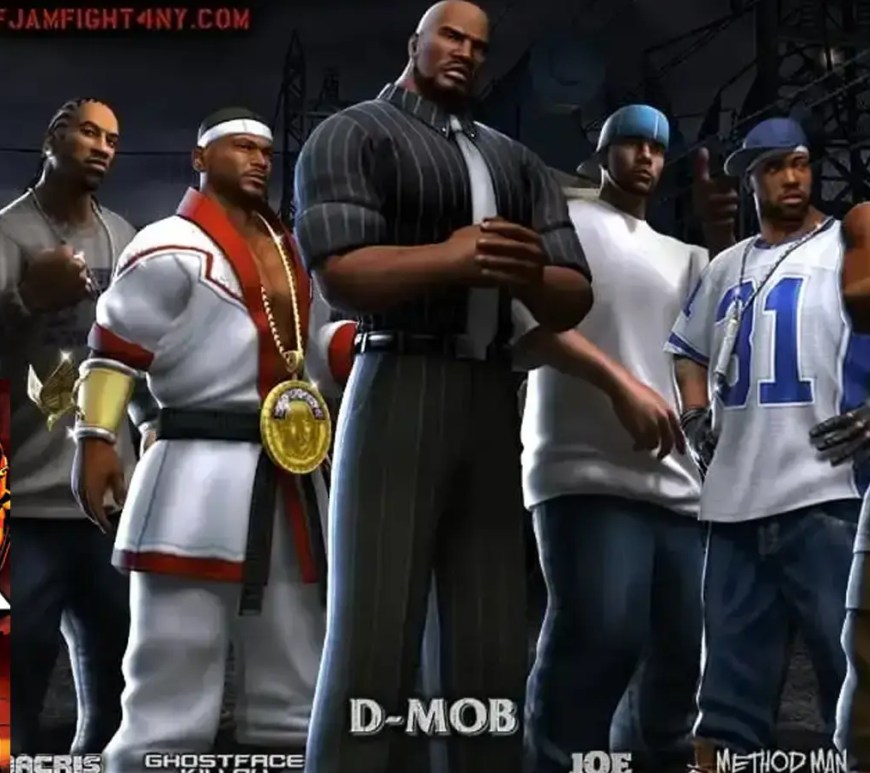 A clean studio product frame of the original 2003 PlayStation 2 physical box art for the urban wrestling video game Def Jam Vendetta.