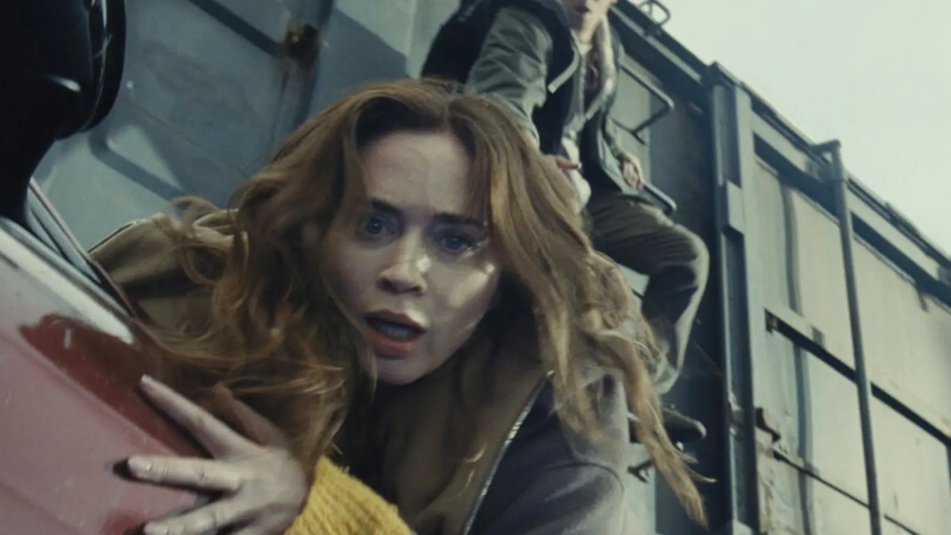 Emily Blunt in a sci-fi concept setting for Disclosure Day, Steven Spielberg’s rumored UFO film exploring extraterrestrial contact