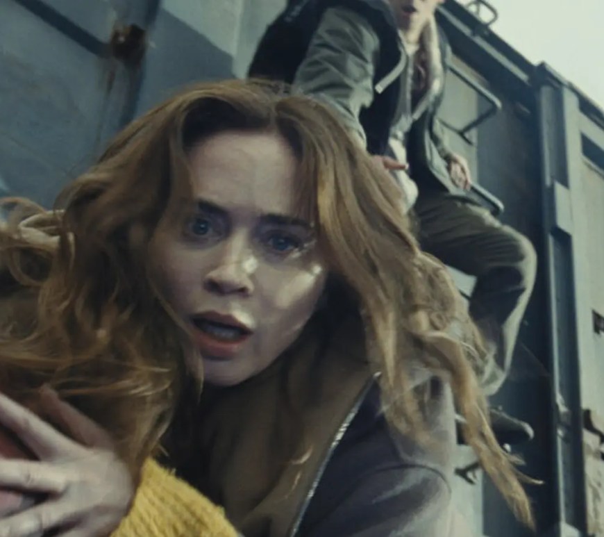 Emily Blunt in a sci-fi concept setting for Disclosure Day, Steven Spielberg’s rumored UFO film exploring extraterrestrial contact