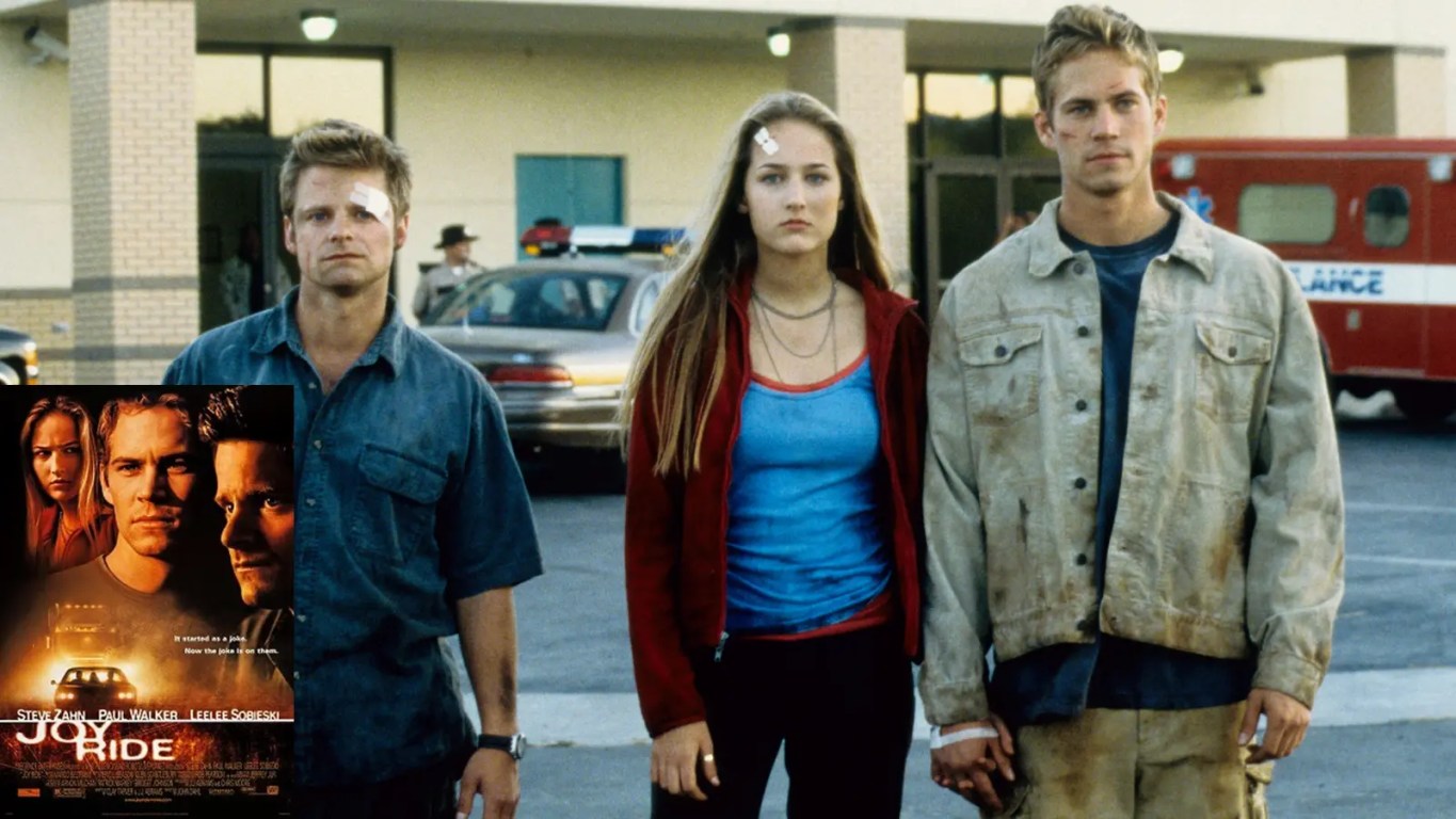 A still from the 2001 movie Joy Ride starring Paul Walker
