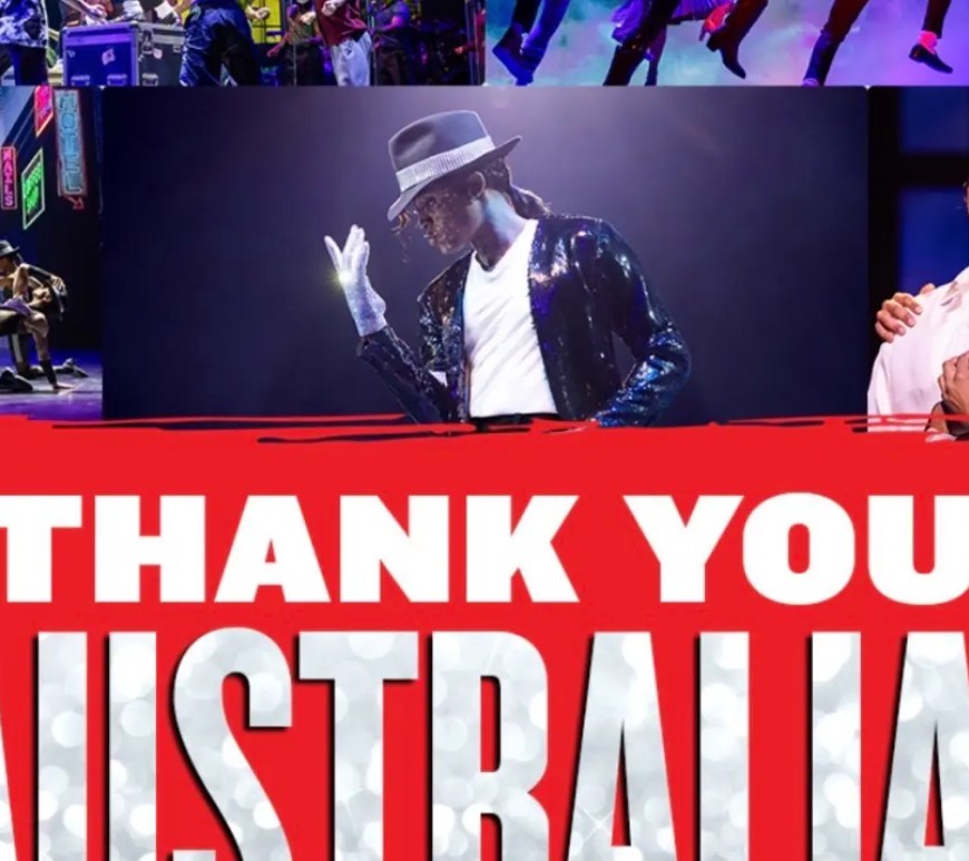 A collage of MJ the Musical