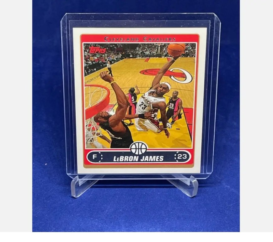 A featured sports card of LeBron James from 2006 to 2007.