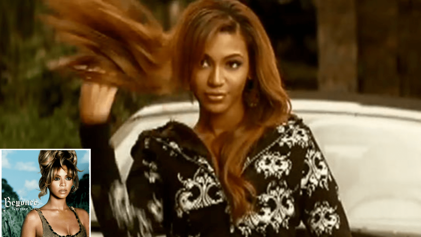 A still from Beyonce's 2006 music video B'day