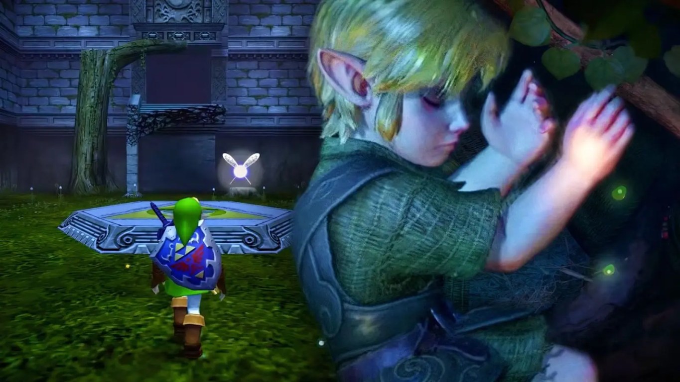 A clean horizontal view of Zelda: Ocarina of Time remake.