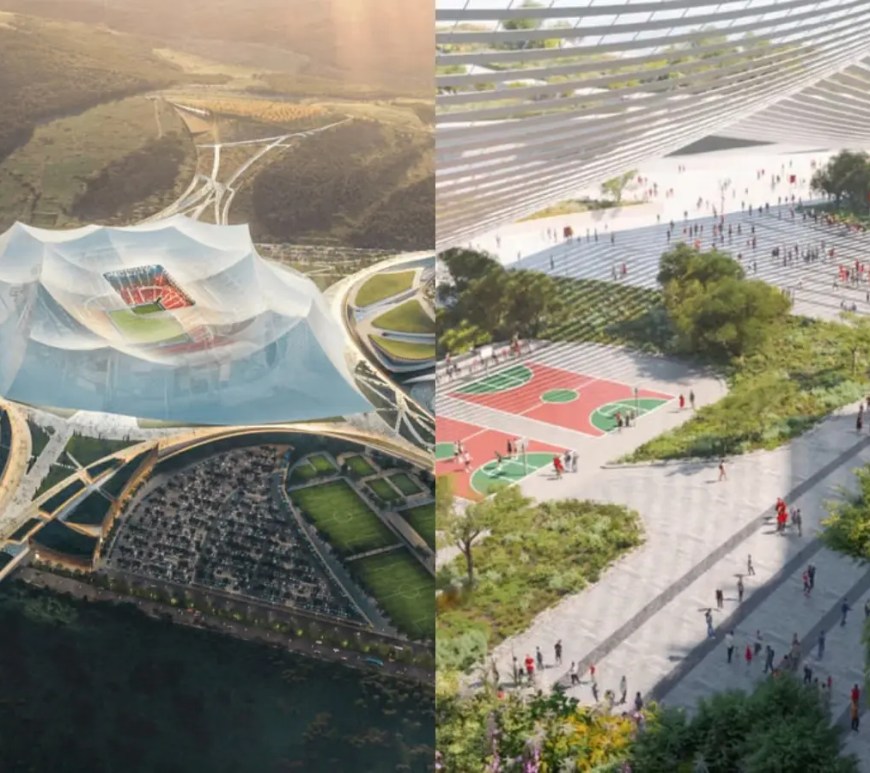 A still of the Populous World Cup Stadium