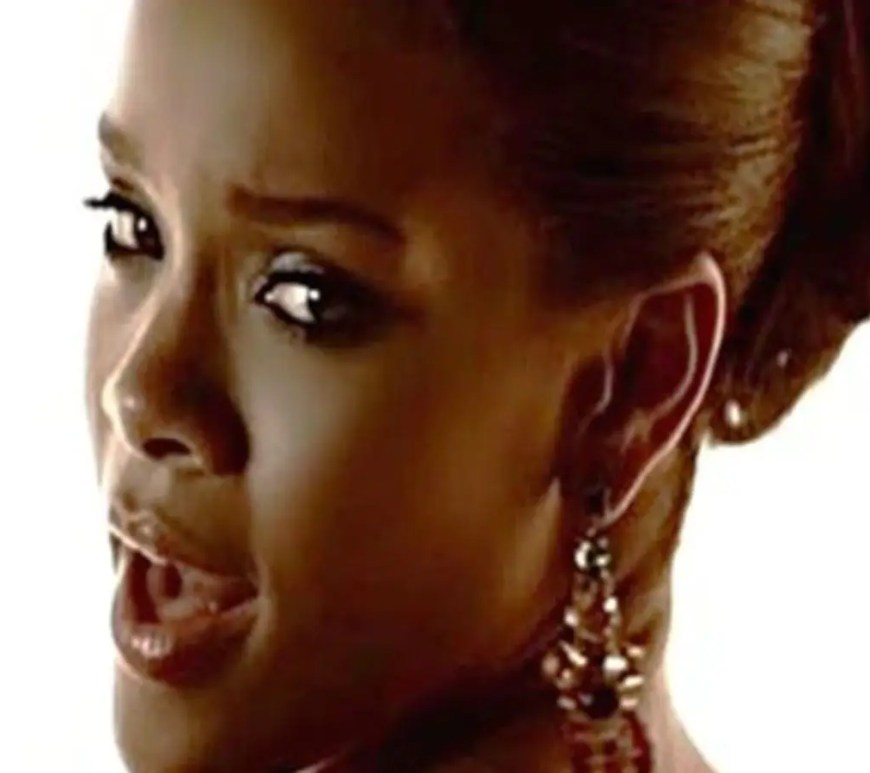 A still of Rihanna in the music video for "We Ride" (2006)