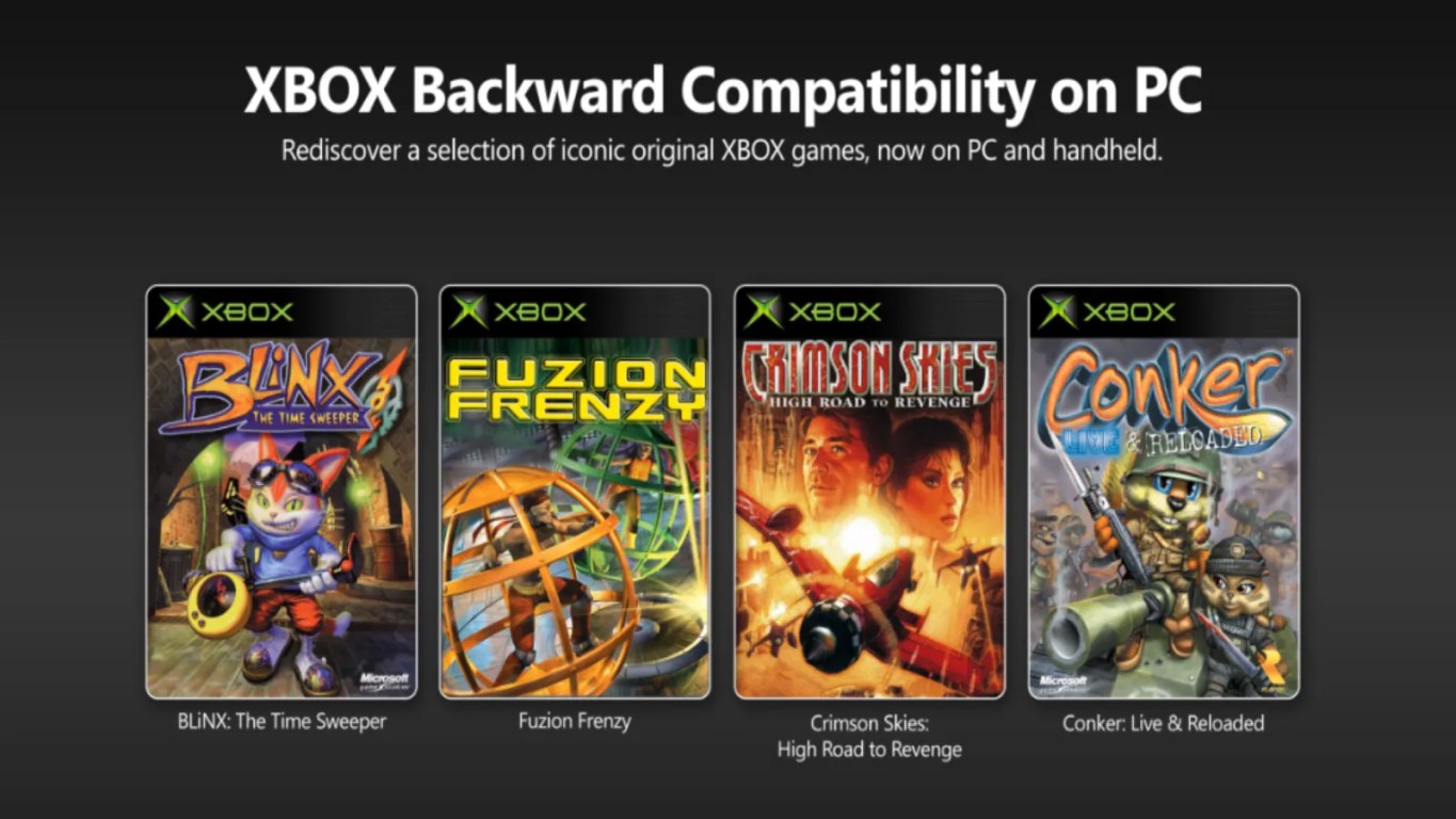 A still depicting Xbox's backwards compatibility