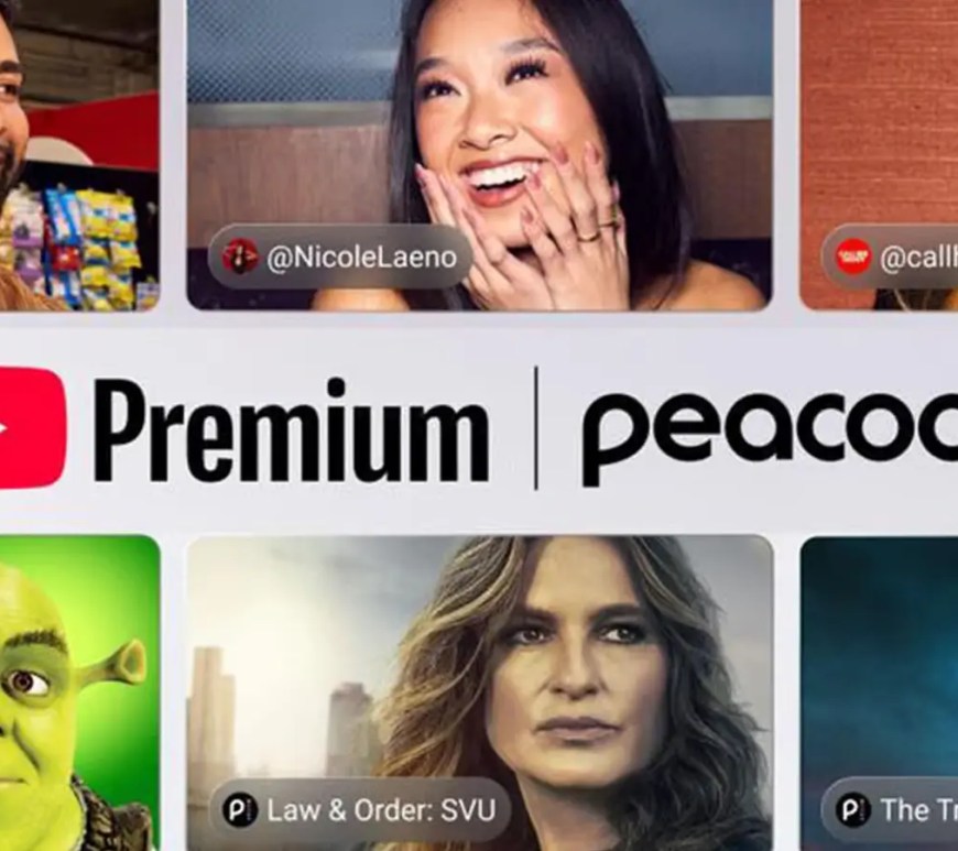 A still depicting YouTube and Peacock announcement