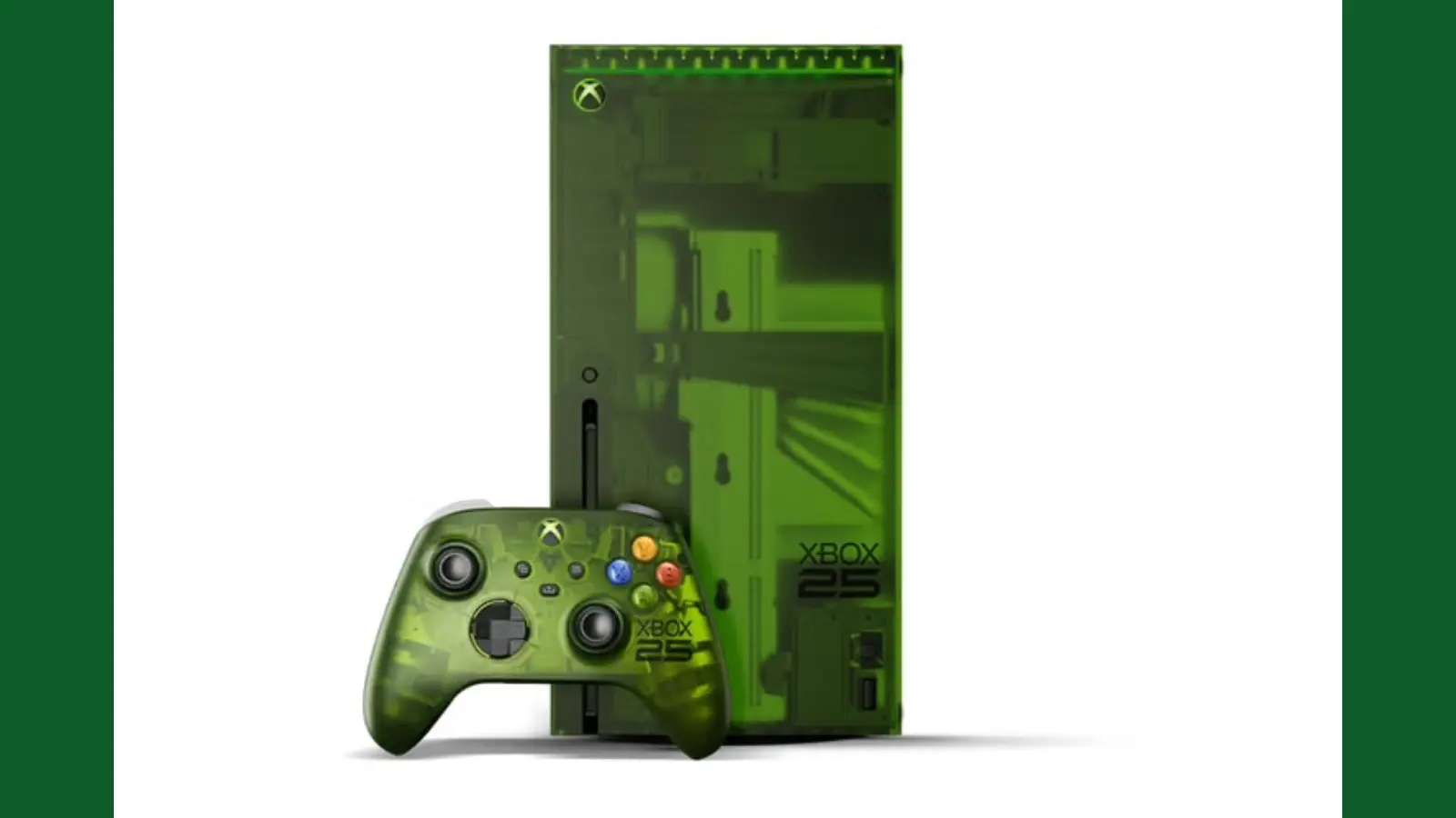 Translucent Green & Engraved: Xbox Reveals $900 Limited Edition 25th Anniversary Console