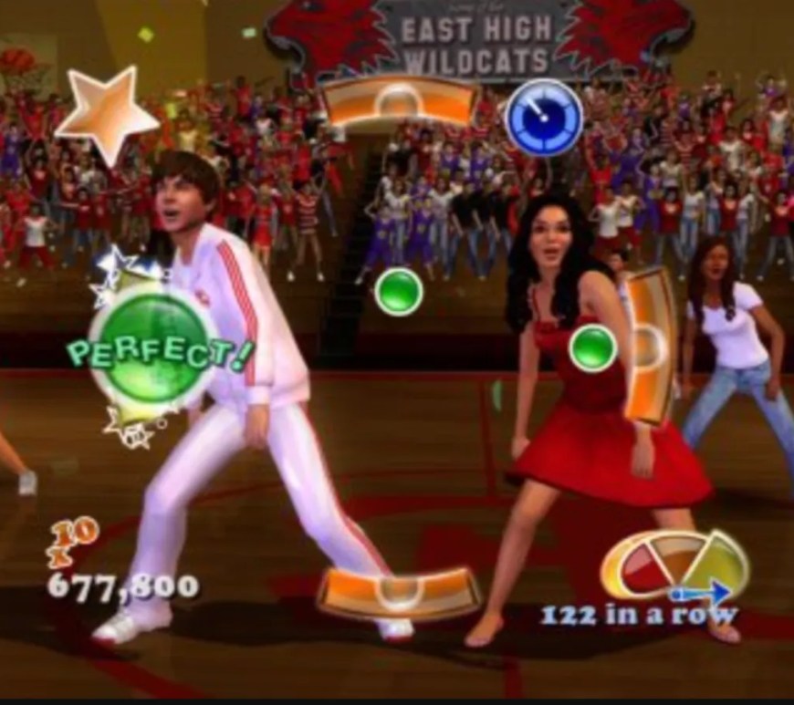 A still from High School Musical Video Game