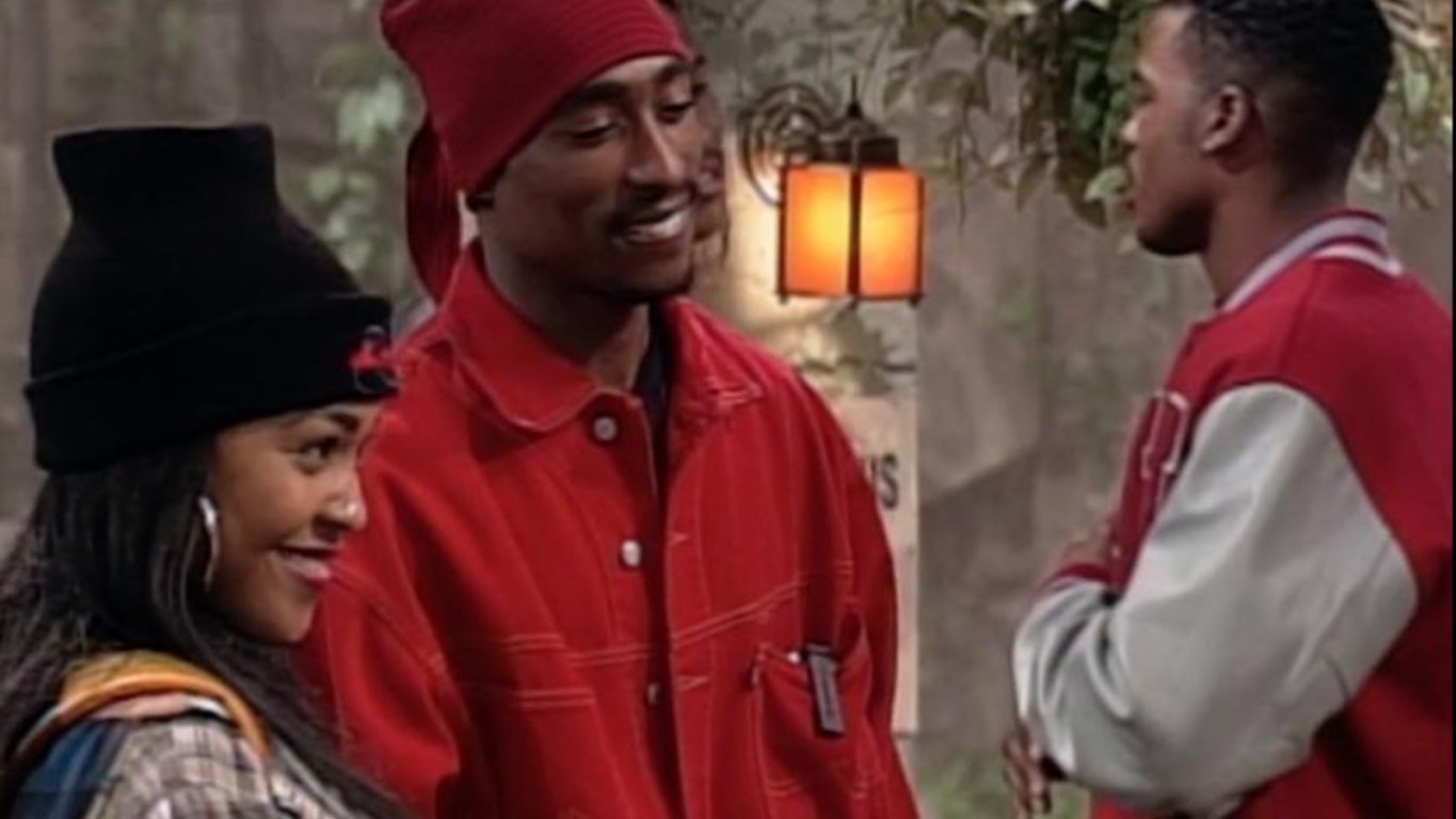 A still of Tupac from “A Different World” circa 1993