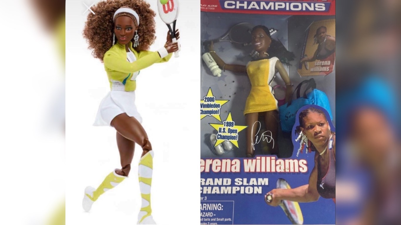 A look at the Serena Williams Barbie