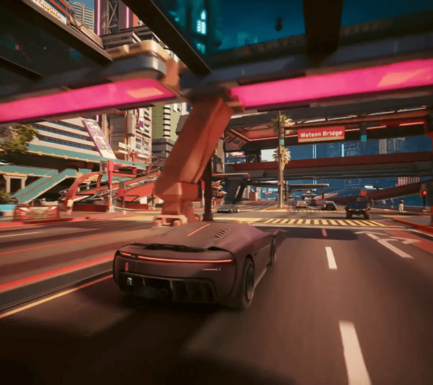 A still from Cyberpunk 2077